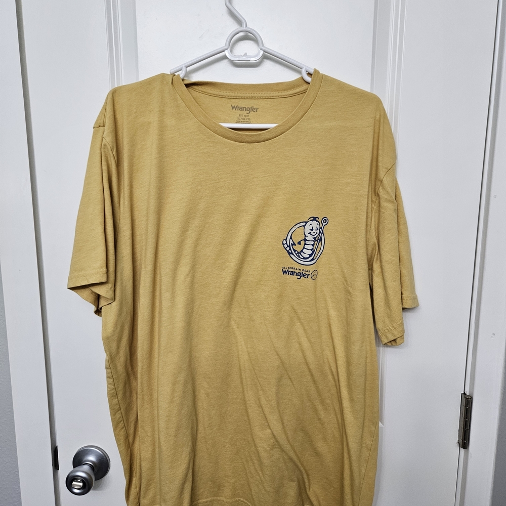 Wrangler Men's Yellow Graphic T-Shirt Xl